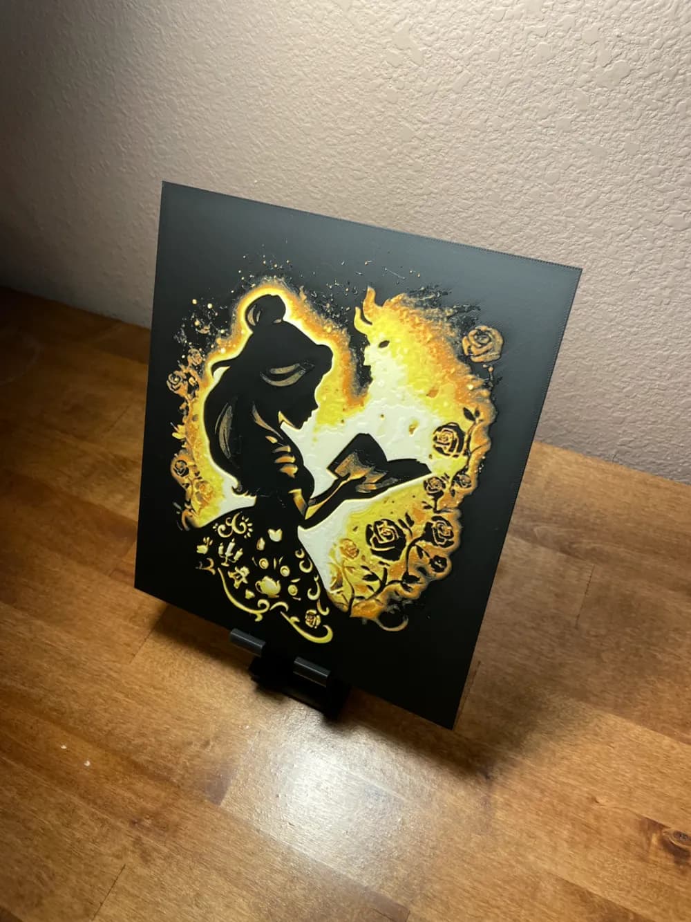 HueForge model: Hueforge - Disney - Belle Reading by Cloudy Nostalgia