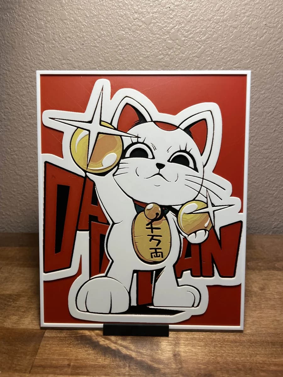 Turbo Granny Cat by Cloudy Nostalgia HueForge model: Turbo Granny Cat by Cloudy Nostalgia