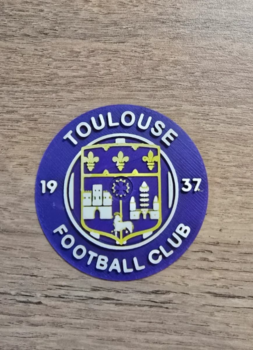 Toulouse Football Club Logo by Kactus Fpv HueForge model: Toulouse Football Club Logo by Kactus Fpv