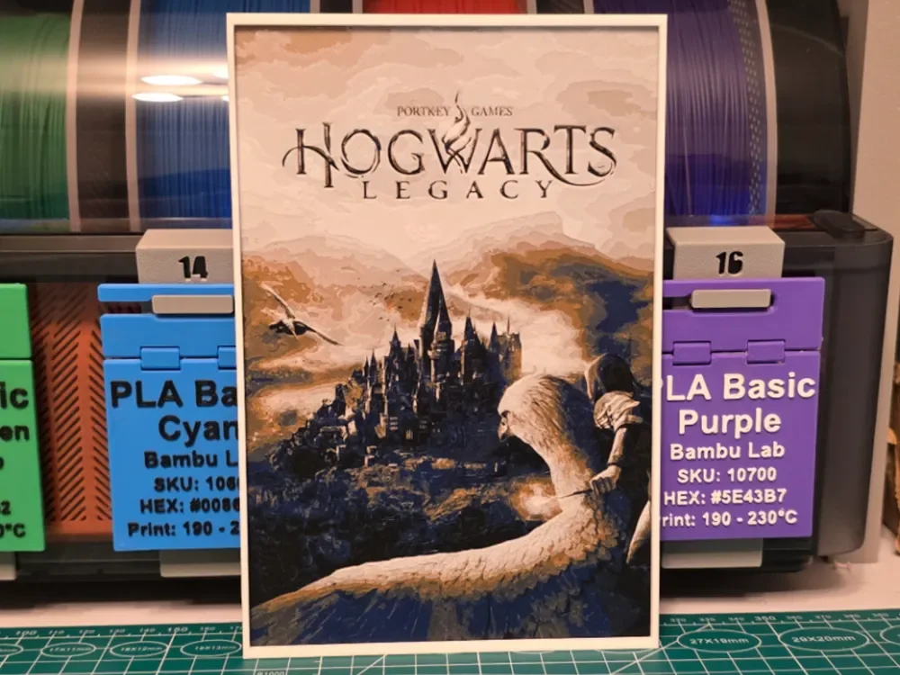 HueForge model: Hogwarts Legacy Poster - Hueforge Art by Lumpy3D