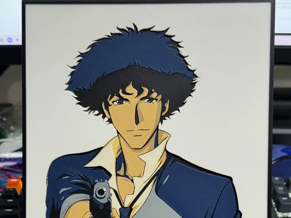 Cowboy Bebop - Spike Spiegel - Hueforge by Strata Prints HueForge model: Cowboy Bebop - Spike Spiegel - Hueforge by Strata Prints