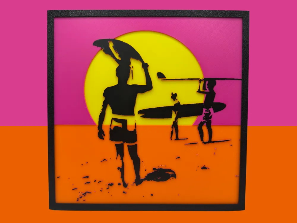 HueForge model: The Endless Summer by Canadian Gamer