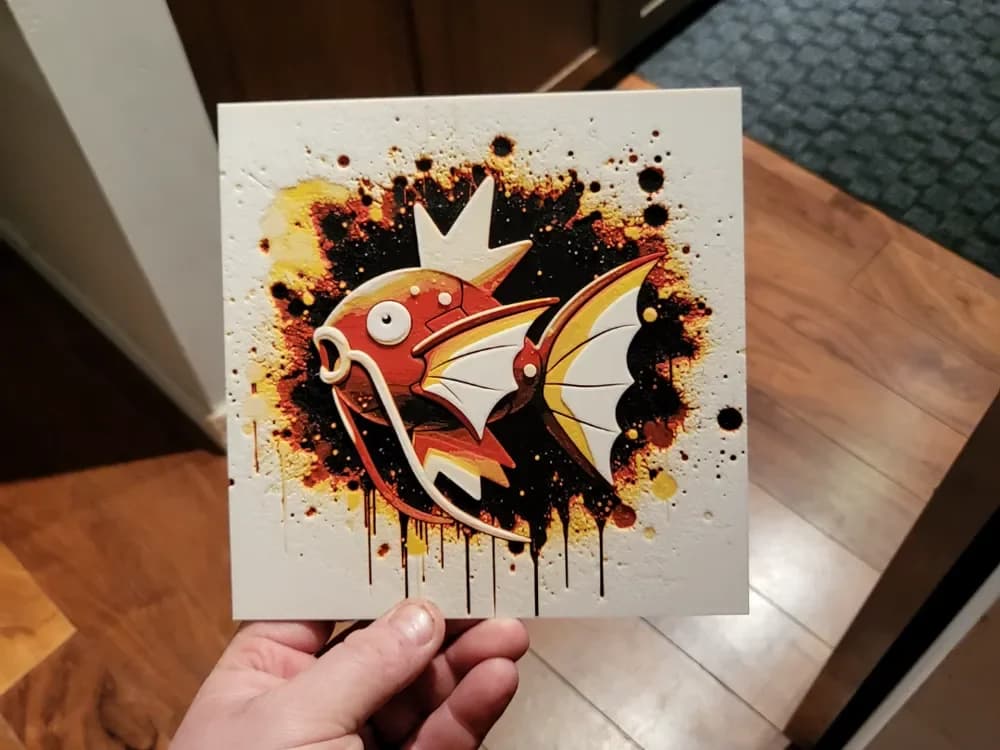 Graffiti Magikarp Hueforge Graffiti Magikarp Hueforge