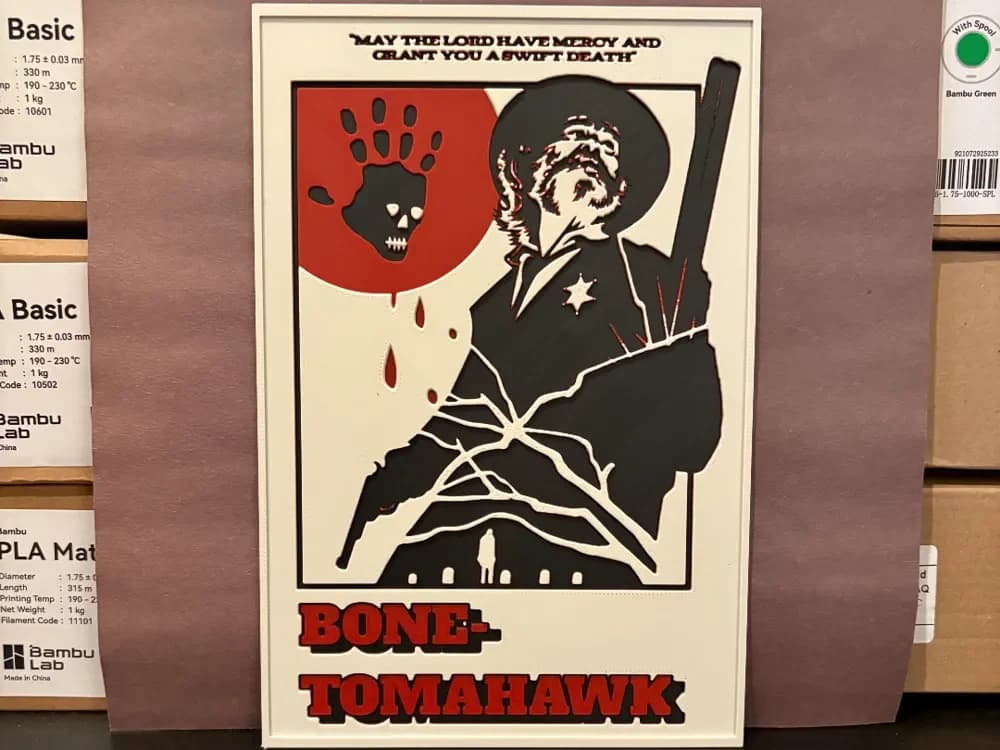 Bone Tomahawk Hueforge by Estiv HueForge model: Bone Tomahawk Hueforge by Estiv