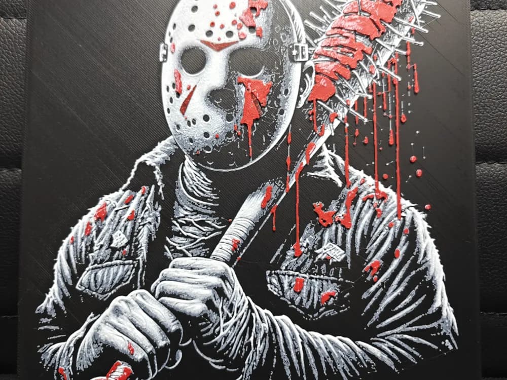 HueForge model: Jason Voorhees Friday The 13th by TheHueforgeLady