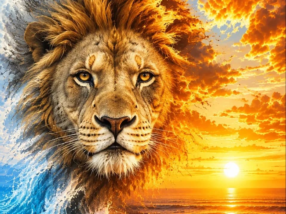 Majestic Lion – Fantastic Illustration Majestic Lion – Fantastic Illustration