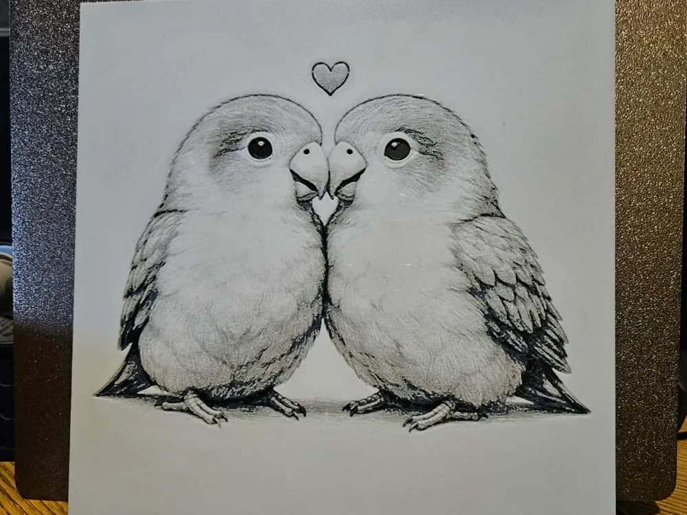 I wingly love you - love birds - hueforge I wingly love you - love birds - hueforge