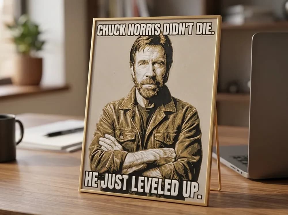 Chuck Norris - HueForge Chuck Norris - HueForge