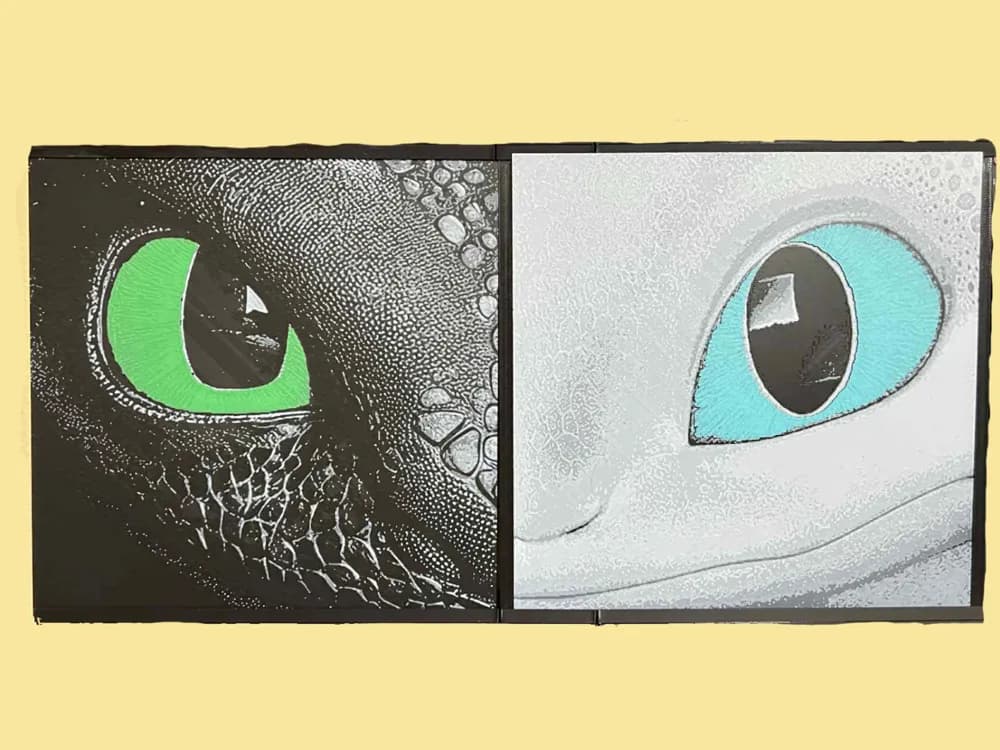 HueForge model: Light Fury Eye by 3djd