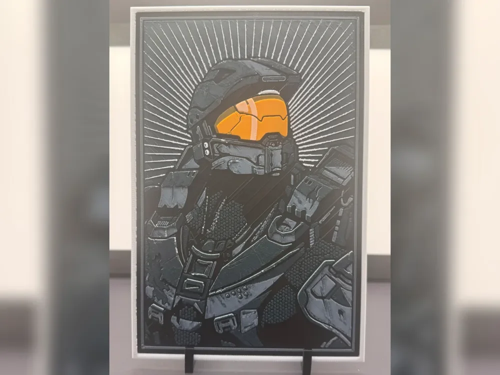 Halo - Master Chief Visor HueForge Print Halo - Master Chief Visor HueForge Print