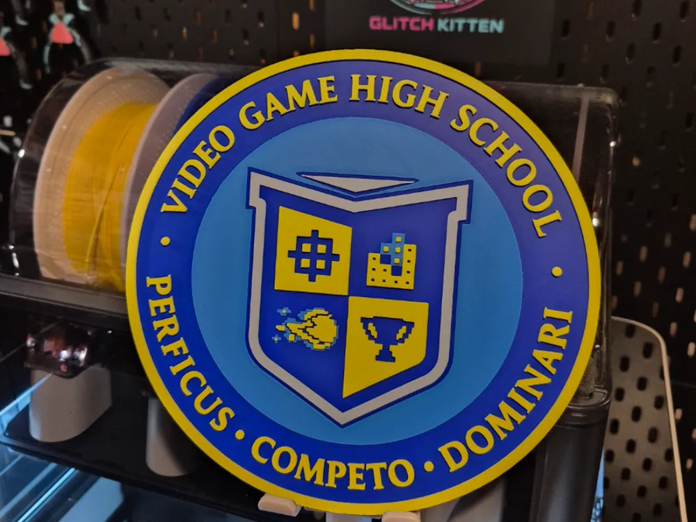 Video Game High School - VGHS Hueforge by Glitch Kitten HueForge model: Video Game High School - VGHS Hueforge by Glitch Kitten
