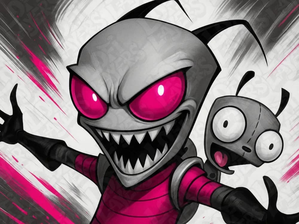 Invader Zim Hueforge by LoFi Layers HueForge model: Invader Zim Hueforge by LoFi Layers