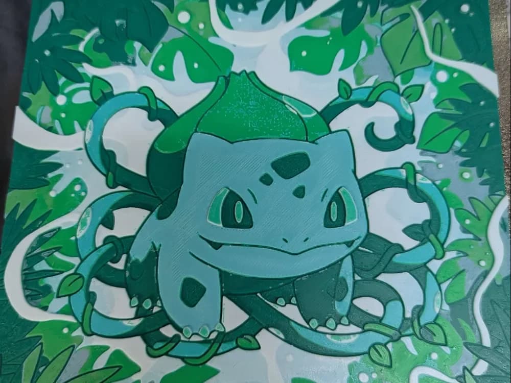 hueforge bulbizarre v2 Bulbasaur by ZombiePaint3D HueForge model: hueforge bulbizarre v2 Bulbasaur by ZombiePaint3D