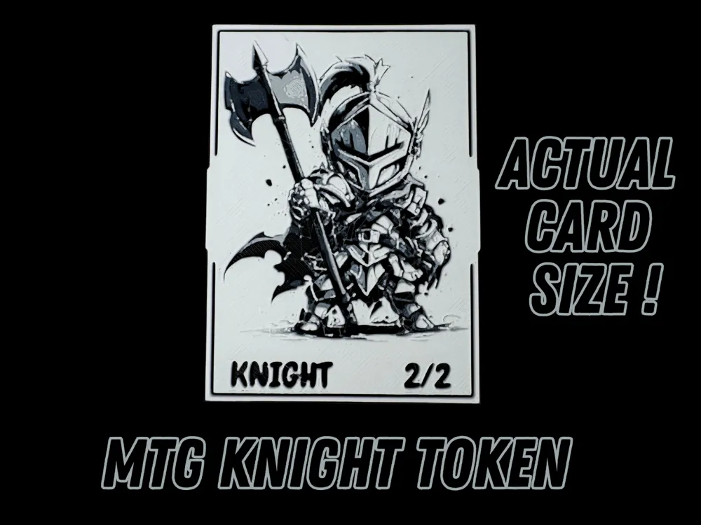 Knight Token - Magic The Gathering Knight Token - Magic The Gathering