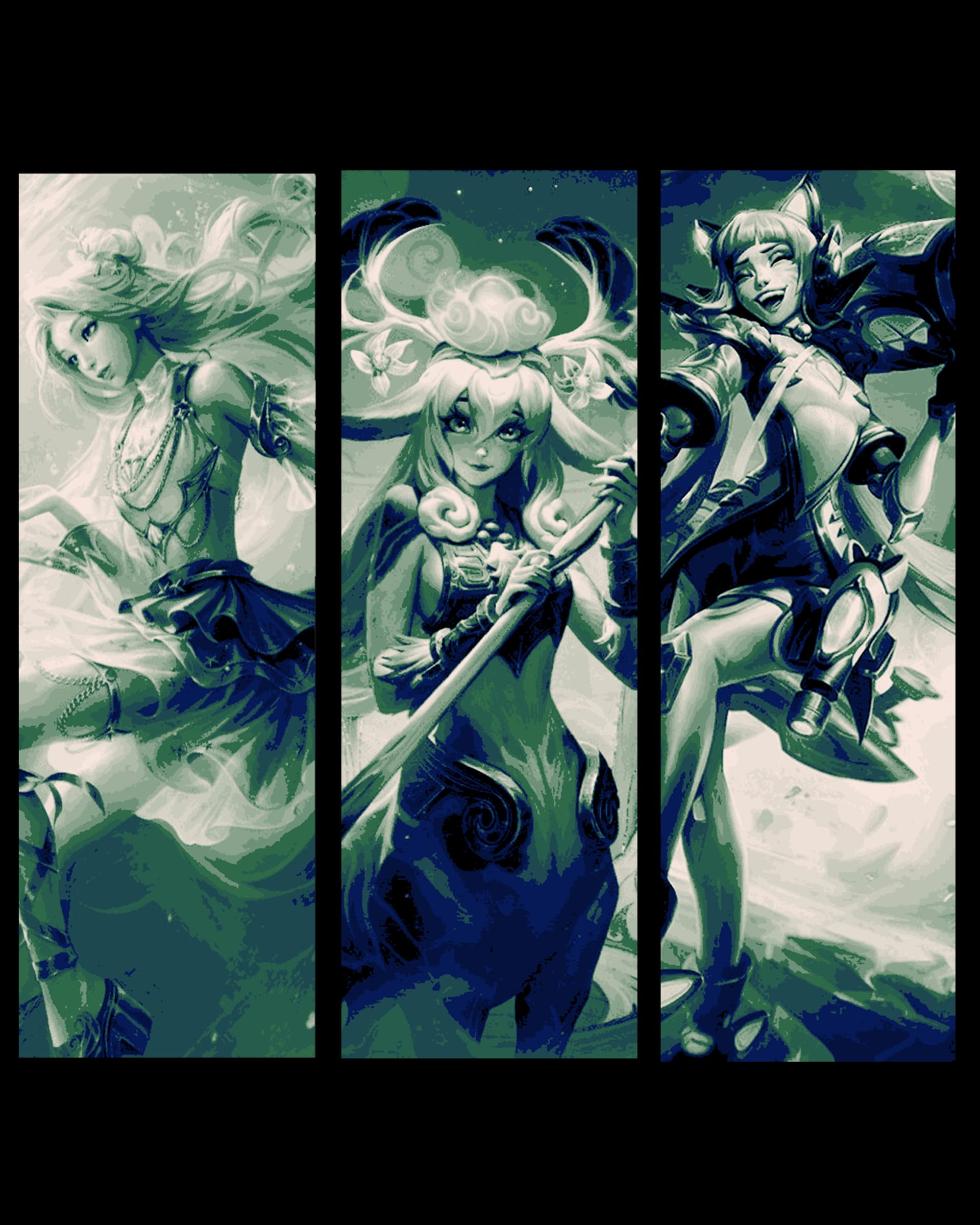 Fan art in Hueforge - League of Legends friends and enemies - Bookmark set 4 by BooneCo3d HueForge model: Fan art in Hueforge - League of Legends friends and enemies - Bookmark set 4 by BooneCo3d