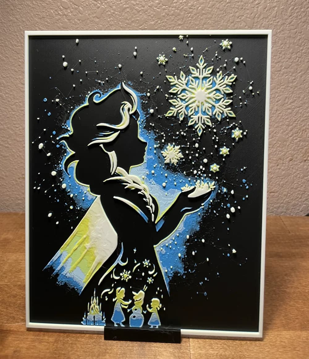 HueForge model: Hueforge - Disney - Elsa - Frozen by Cloudy Nostalgia