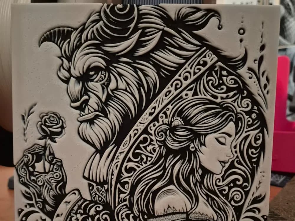 Beauty and the Beast hueforge by Buntsta HueForge model: Beauty and the Beast hueforge by Buntsta