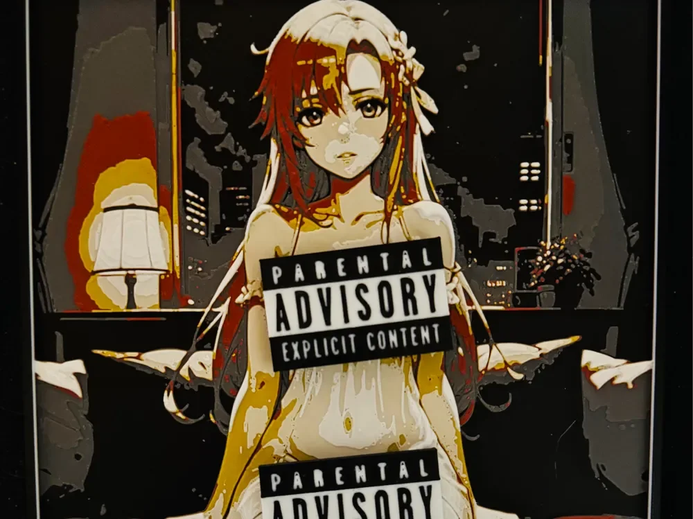 (NSFW) Asuna submissive by World of Glt 3d HueForge model: (NSFW) Asuna submissive by World of Glt 3d