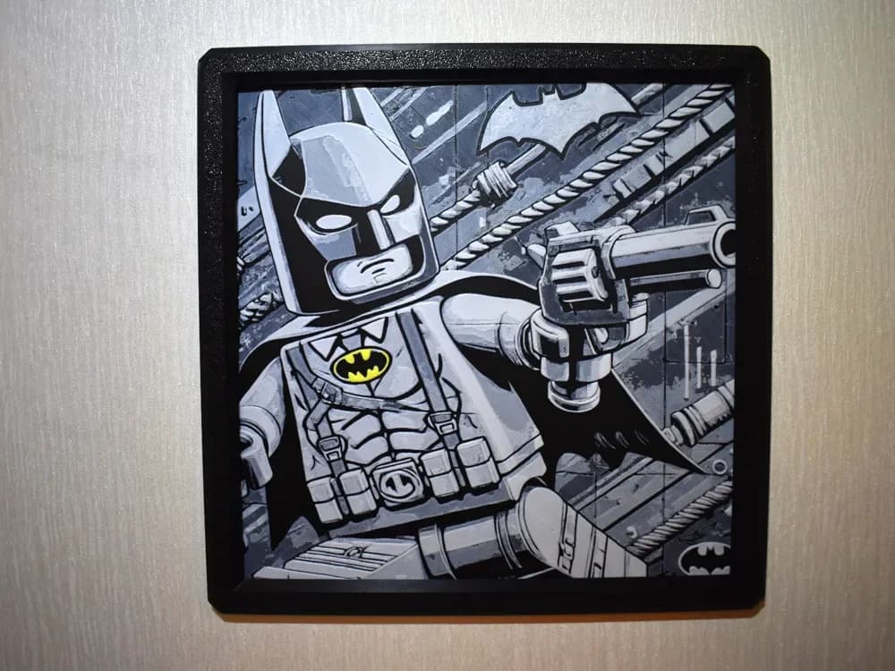 Brick Batman Hueforge by Chris B HueForge model: Brick Batman Hueforge by Chris B