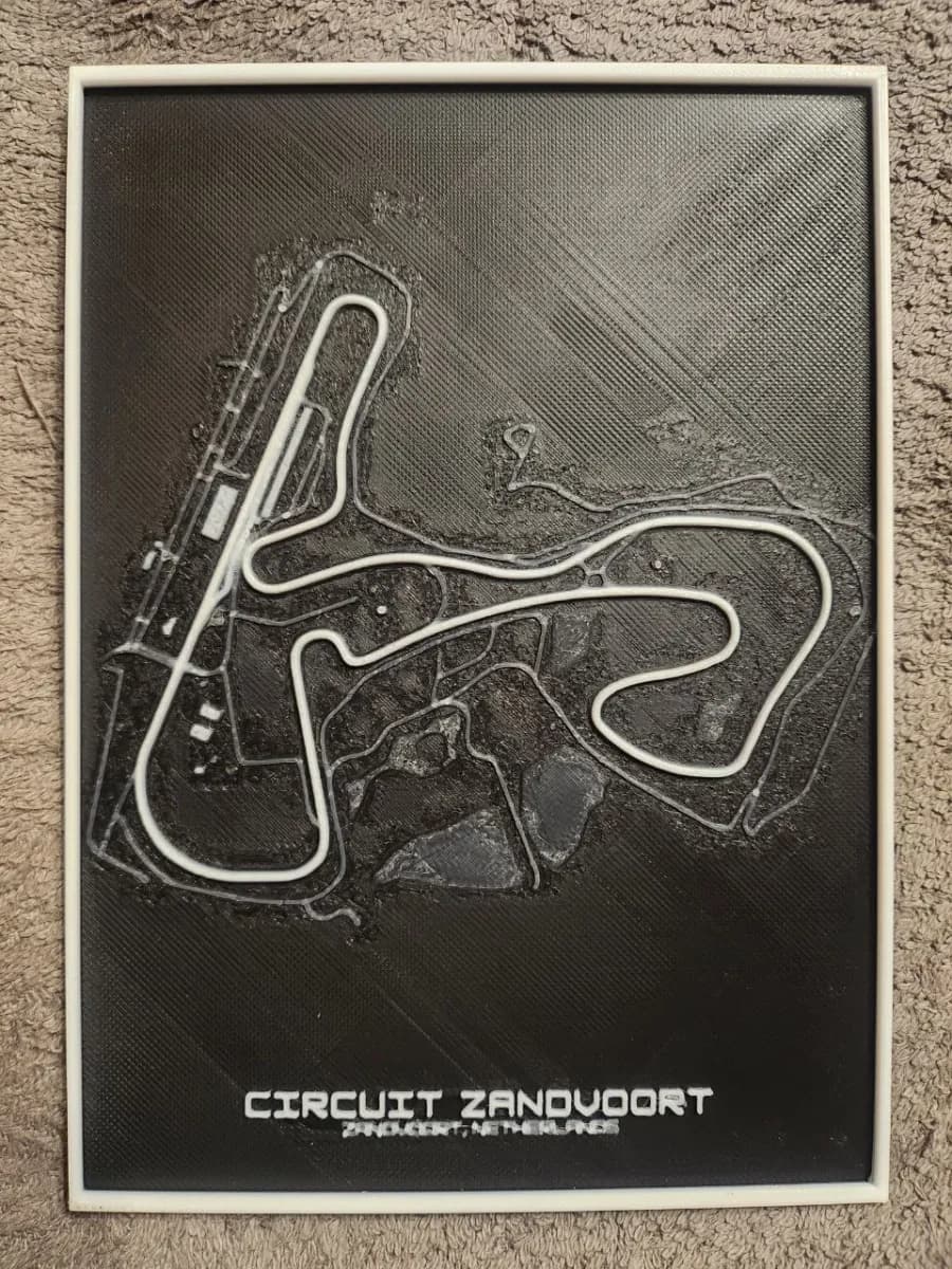 Zandvoort Circuit F1 - HueForge