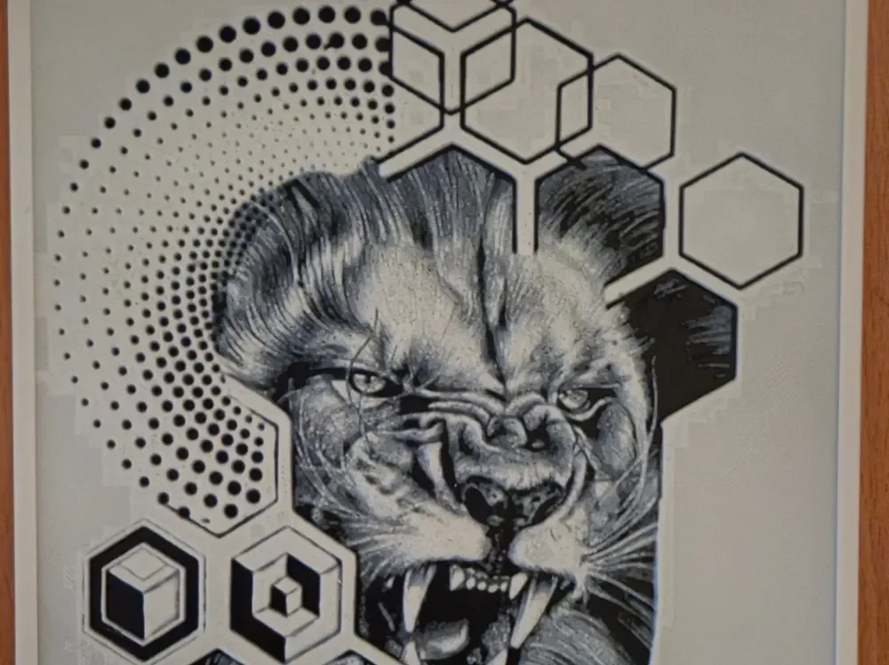 Lion Abstract Hueforge by Buntsta HueForge model: Lion Abstract Hueforge by Buntsta