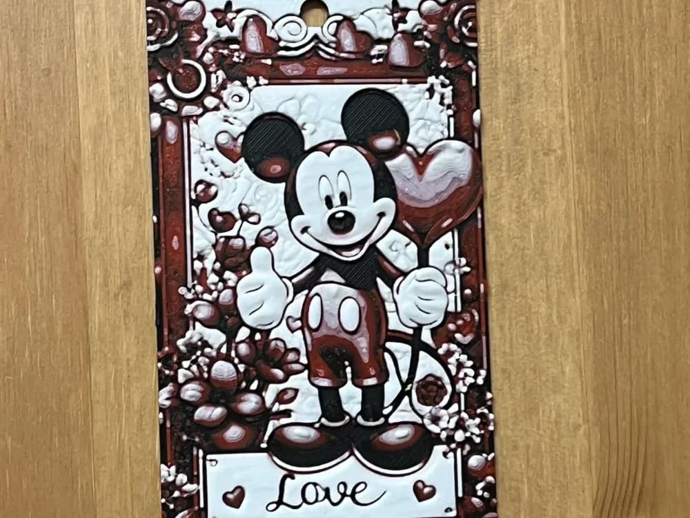 mickey mouse bag tag by Morganja HueForge model: mickey mouse bag tag by Morganja