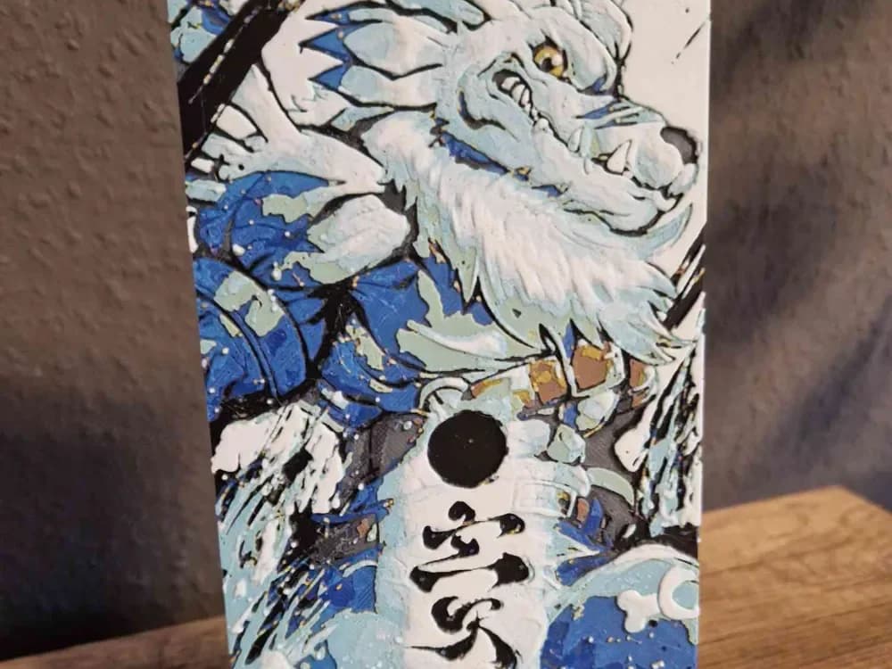 WereGarurumon - Hueforge by Schuettdesign HueForge model: WereGarurumon - Hueforge by Schuettdesign