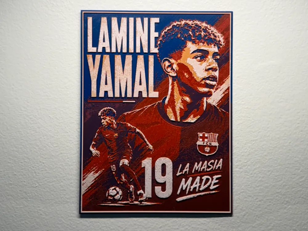 Spain Lamine Yamal World Cup Poster Style HueForge Spain Lamine Yamal World Cup Poster Style HueForge
