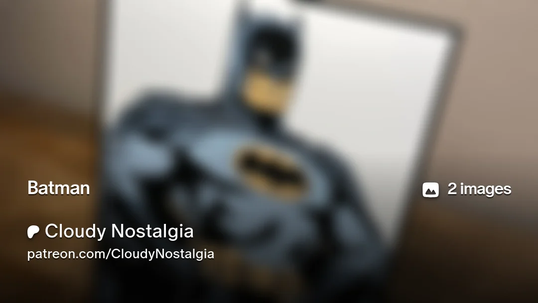 Batman by Cloudy Nostalgia HueForge model: Batman by Cloudy Nostalgia