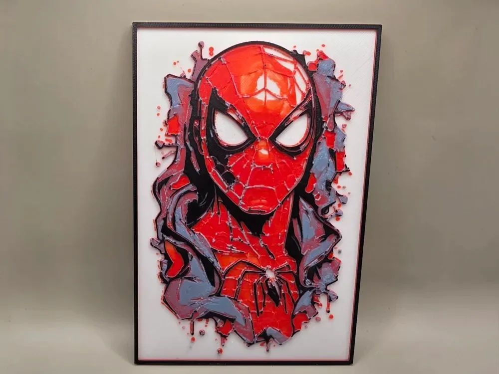 SpiderMan - HueForge by keko HueForge model: SpiderMan - HueForge by keko