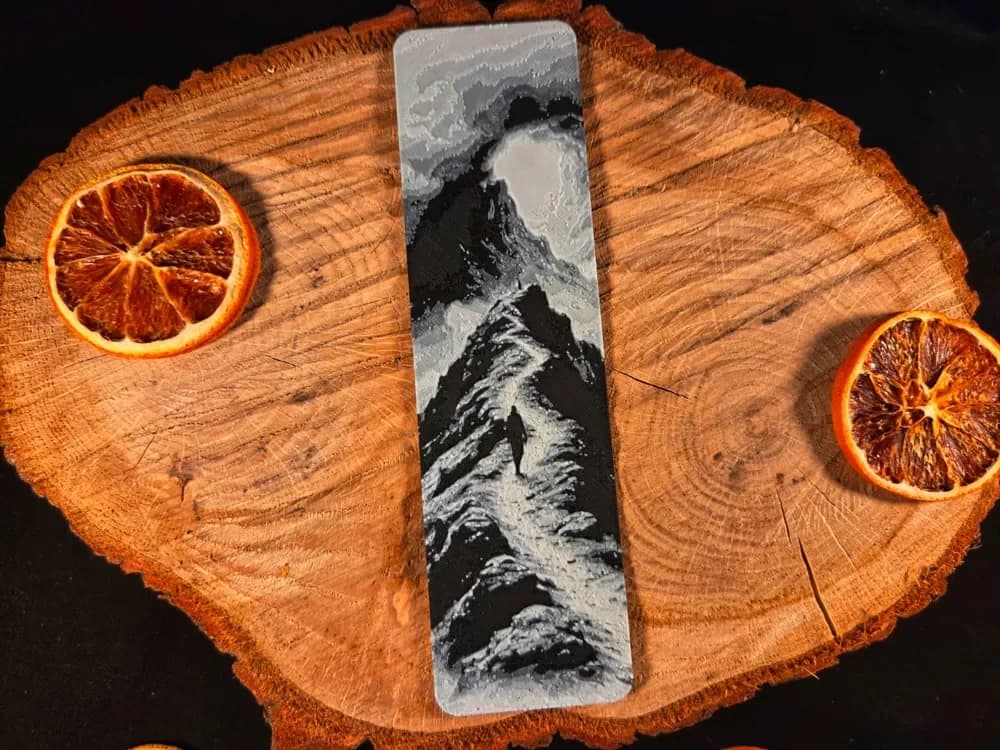 The Silent Path bookmark by EternalDesigns3D HueForge model: The Silent Path bookmark by EternalDesigns3D