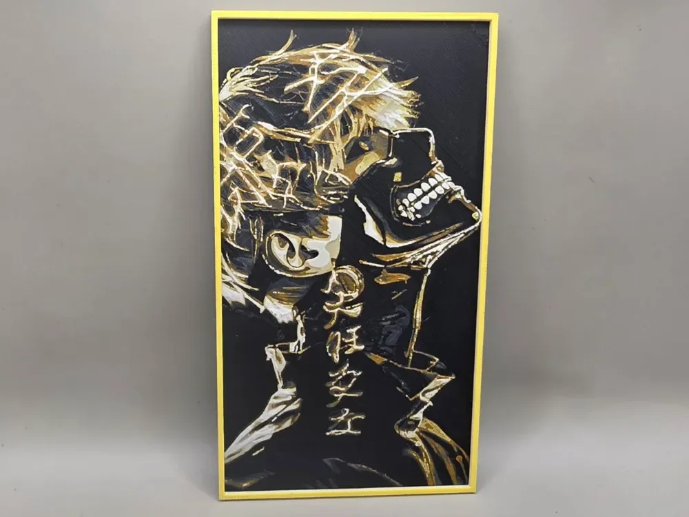 Tokyo Ghoul - HueForge by keko HueForge model: Tokyo Ghoul - HueForge by keko