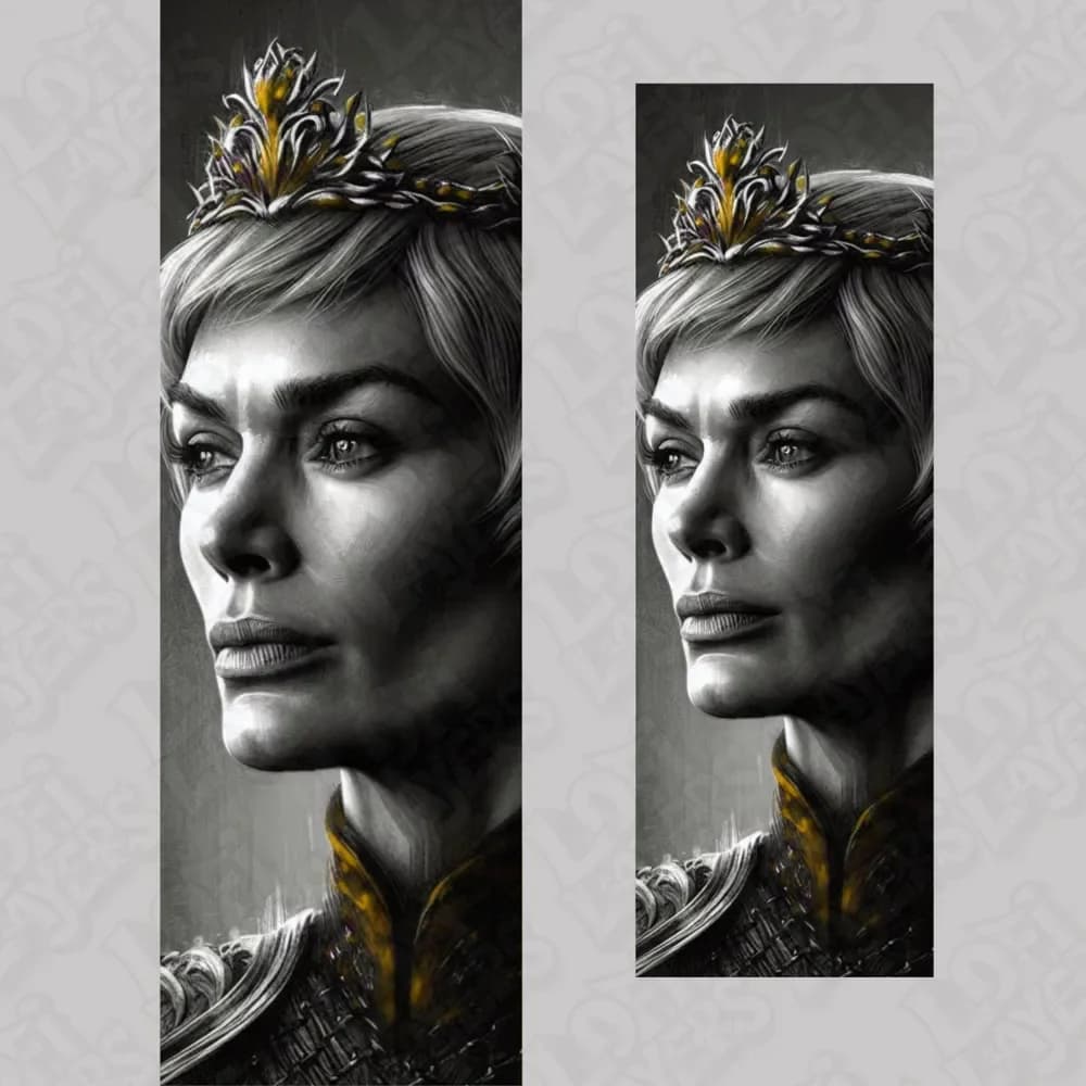 Cersei Lannister Bookmarks Hueforge by LoFi Layers HueForge model: Cersei Lannister Bookmarks Hueforge by LoFi Layers