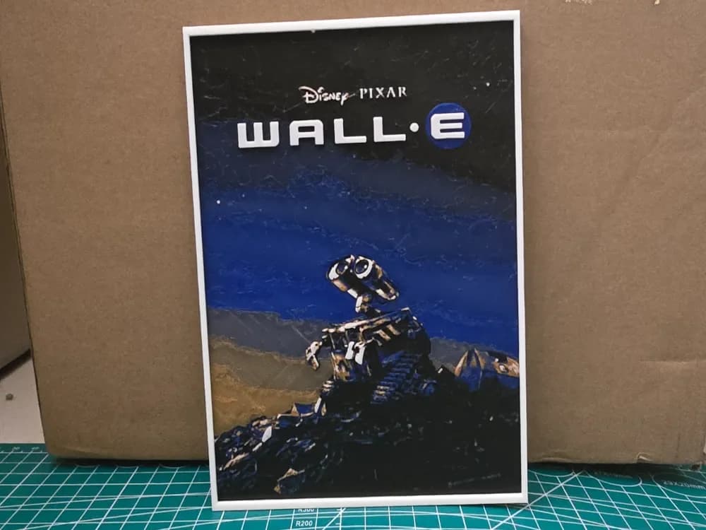 WALL·E Movie Poster - Hueforge Art by Lumpy3D HueForge model: WALL·E Movie Poster - Hueforge Art by Lumpy3D