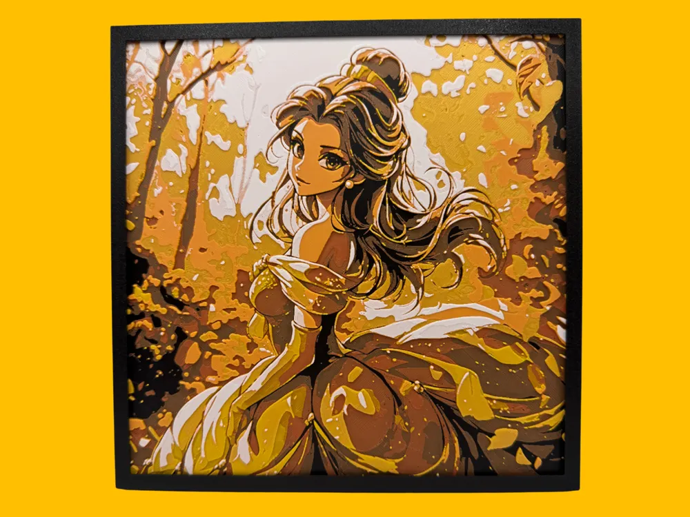 Belle - Beauty and the Beast by Canadian Gamer HueForge model: Belle - Beauty and the Beast by Canadian Gamer