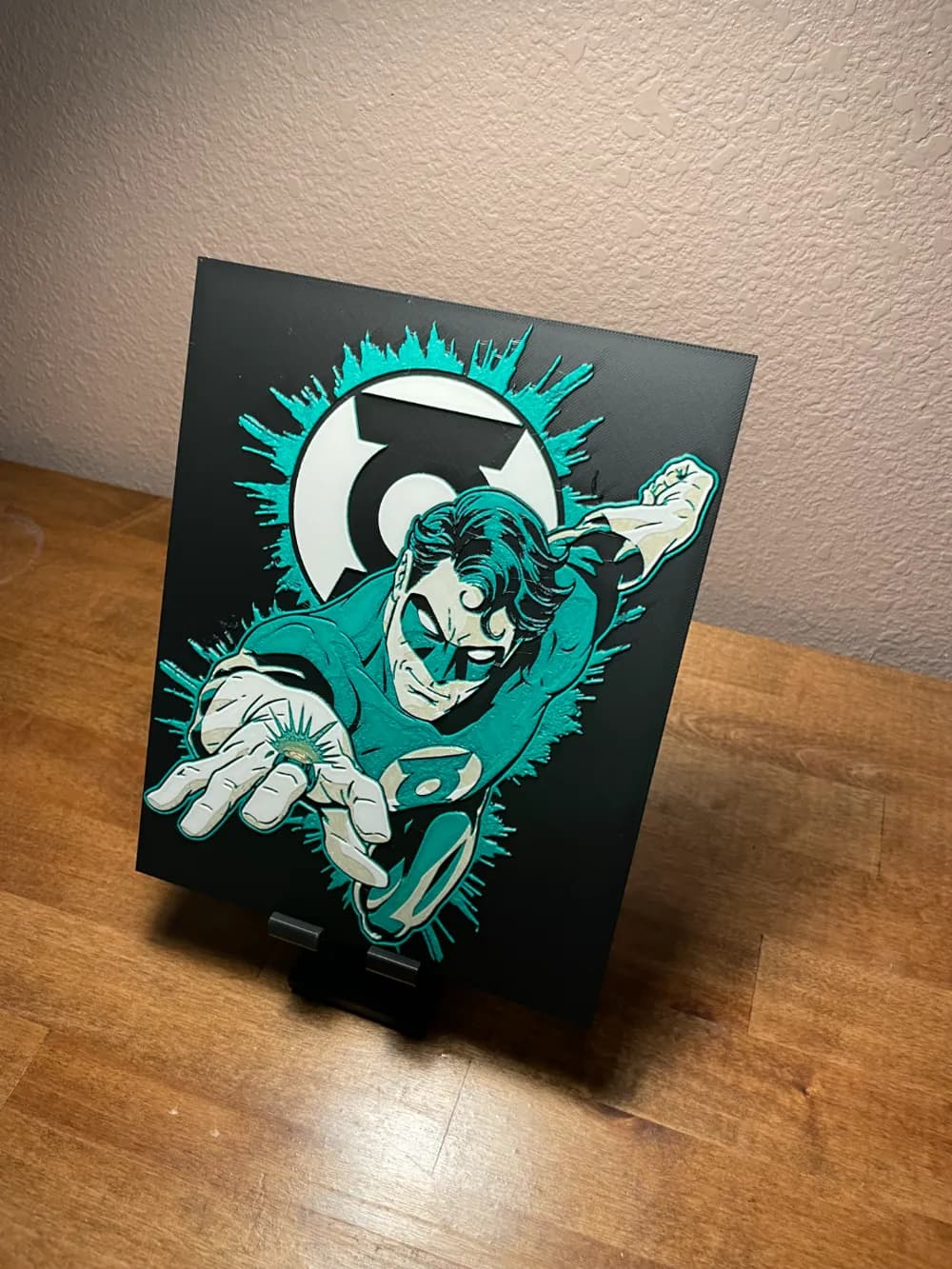 Hueforge - DC Comics - The Green Lantern by Cloudy Nostalgia HueForge model: Hueforge - DC Comics - The Green Lantern by Cloudy Nostalgia