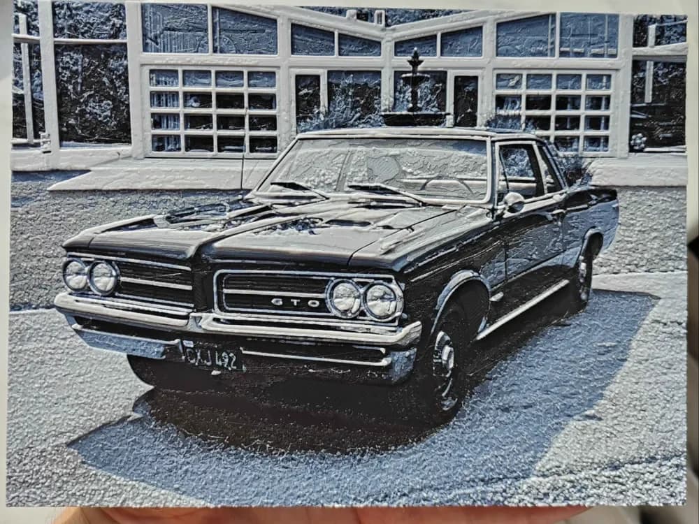 Pontiac GTO - 1964 - Hueforge by BeaN HueForge model: Pontiac GTO - 1964 - Hueforge by BeaN