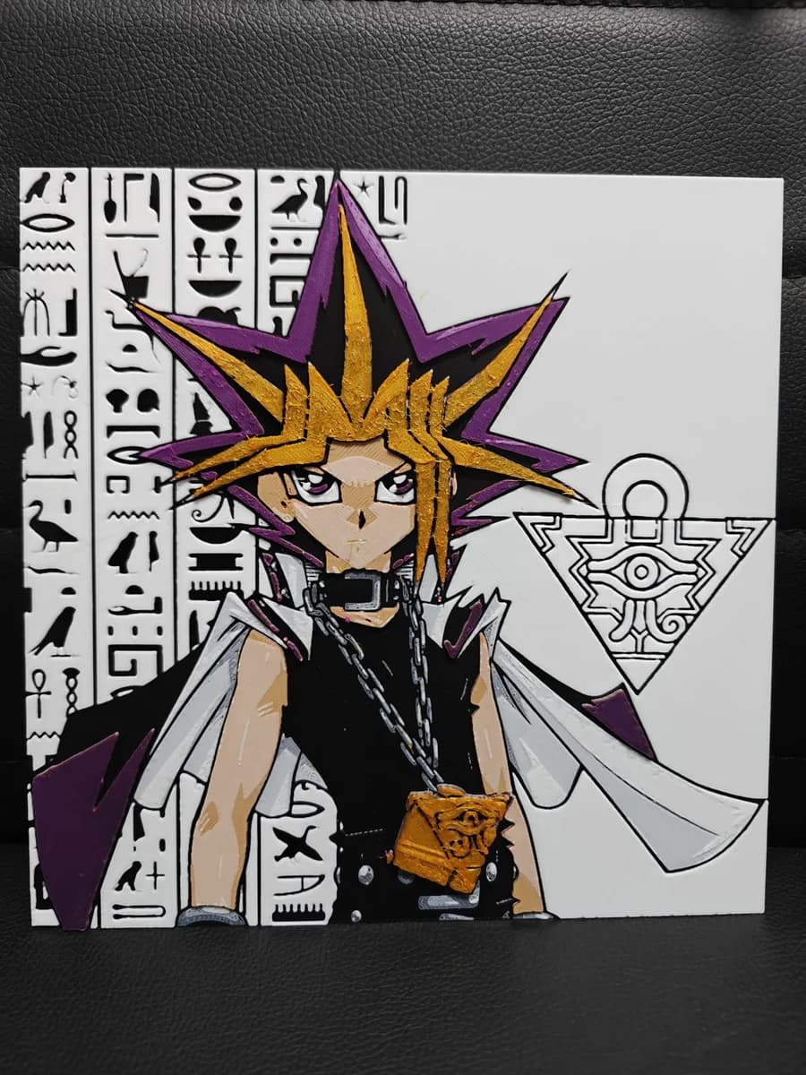 Yugi Muto Yu-Gi-Oh! by TheHueforgeLady HueForge model: Yugi Muto Yu-Gi-Oh! by TheHueforgeLady