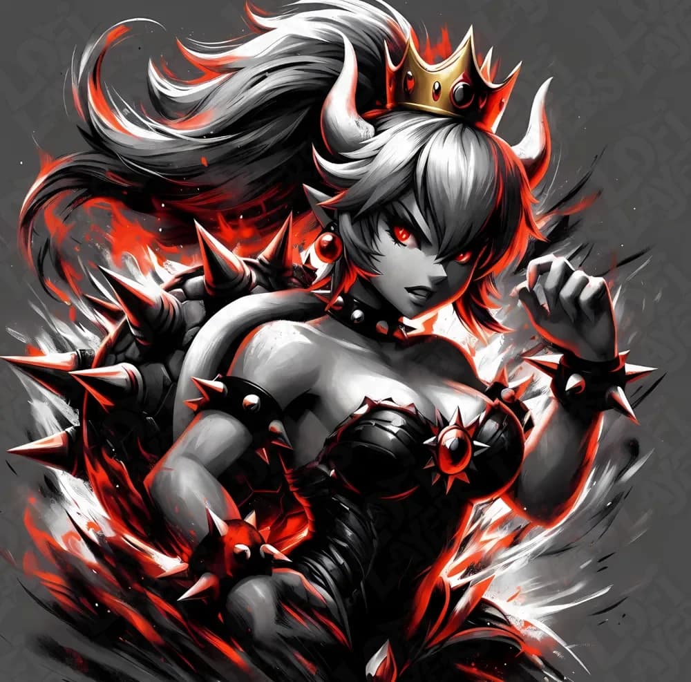Bowsette Hueforge by LoFi Layers HueForge model: Bowsette Hueforge by LoFi Layers