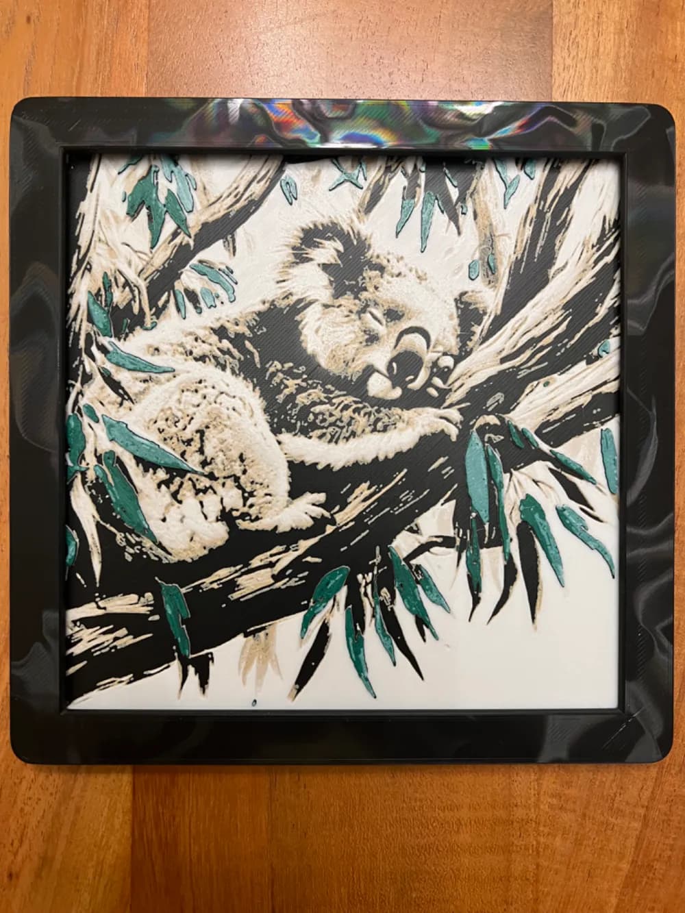 HueForge model: Koala Bear Sleeping by JustBe 3D Printing