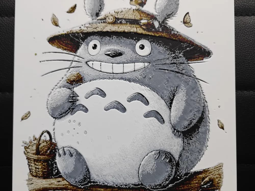 Totoro Studio Ghibli by TheHueforgeLady HueForge model: Totoro Studio Ghibli by TheHueforgeLady