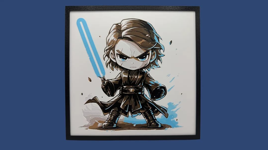 Anakin Skywalker - Chibi Edition Hueforge by Canadian Gamer HueForge model: Anakin Skywalker - Chibi Edition Hueforge by Canadian Gamer