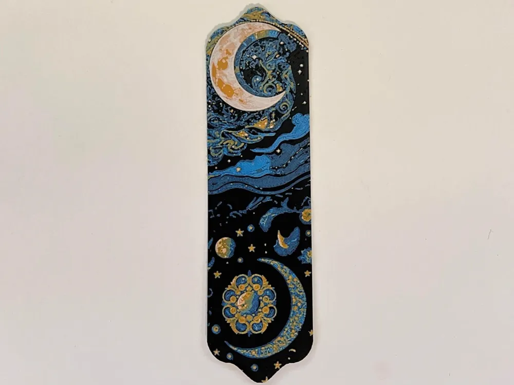 Bookmark: Celestial Abstract by 3djd HueForge model: Bookmark: Celestial Abstract by 3djd