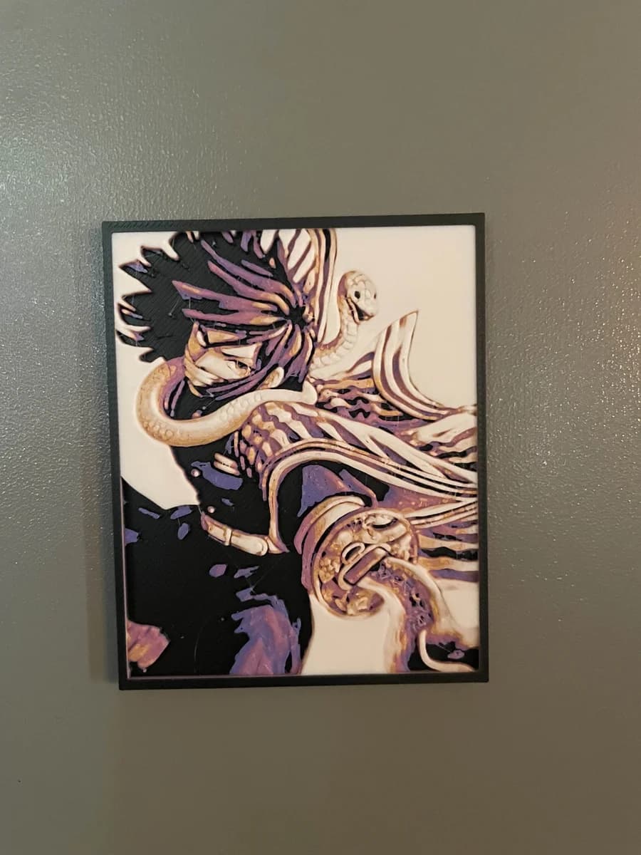 Mini Iguro Purple by Cloudy Nostalgia HueForge model: Mini Iguro Purple by Cloudy Nostalgia