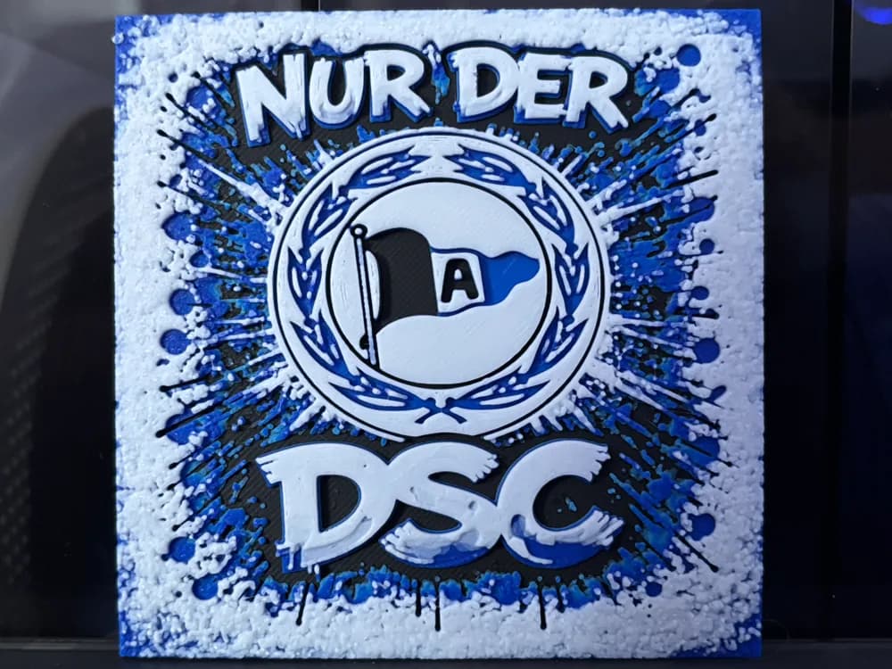 Arminia Bielefeld Only the DSC Graffiti Hueforge by Reeftank&more HueForge model: Arminia Bielefeld Only the DSC Graffiti Hueforge by Reeftank&more