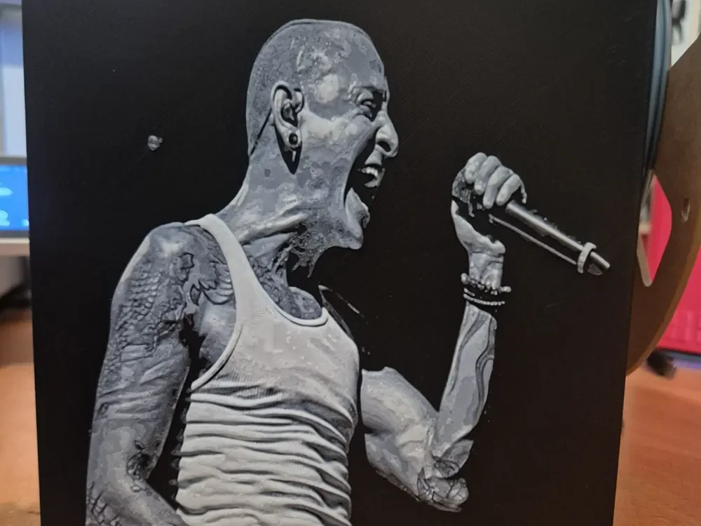 chester bennington hueforge by Buntsta HueForge model: chester bennington hueforge by Buntsta