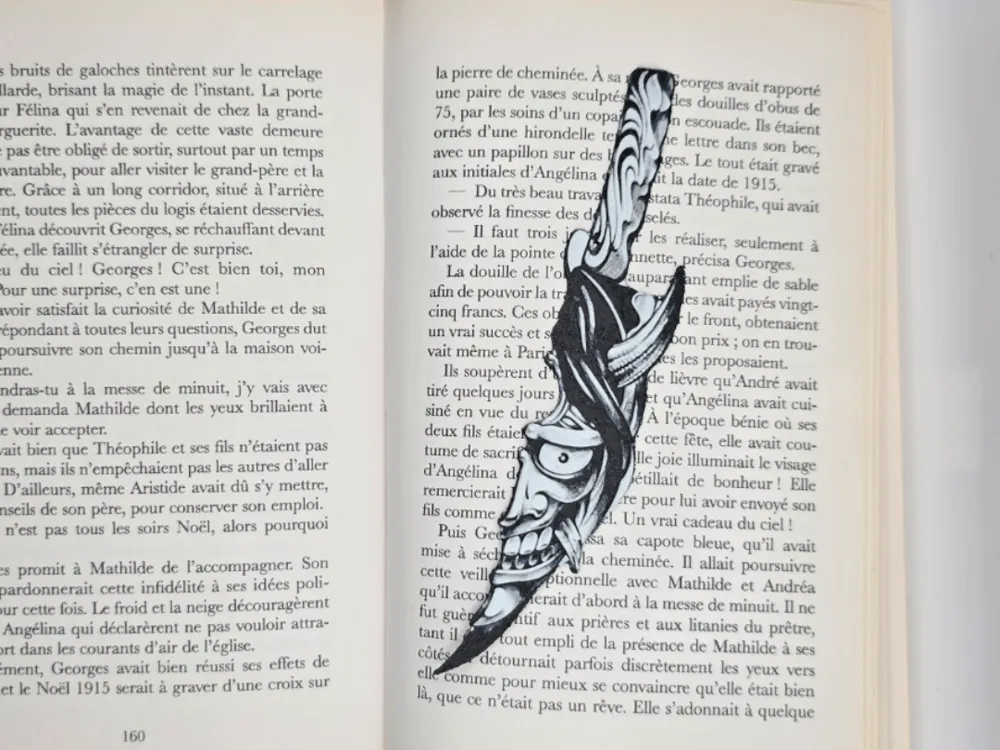 Japanese Demon Bookmark Knife by Kactus Fpv HueForge model: Japanese Demon Bookmark Knife by Kactus Fpv
