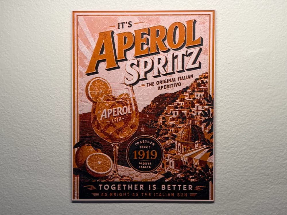Aperol Spritz Poster Style HueForge by liv_3d HueForge model: Aperol Spritz Poster Style HueForge by liv_3d
