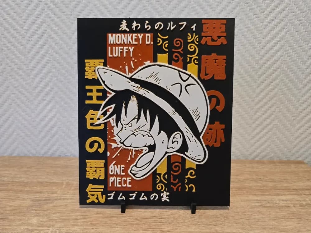 Luffy One piece Hueforge by Kactus Fpv HueForge model: Luffy One piece Hueforge by Kactus Fpv