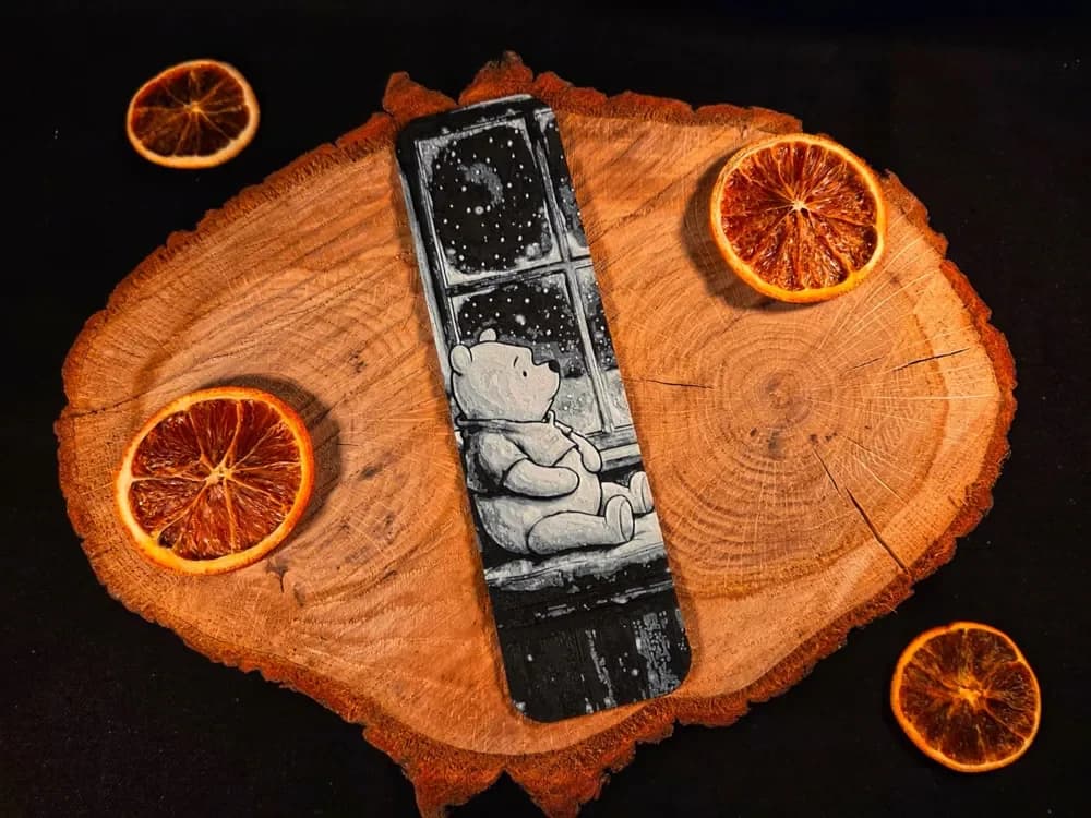 Winnie The Pooh 4 bookmark by EternalDesigns3D HueForge model: Winnie The Pooh 4 bookmark by EternalDesigns3D